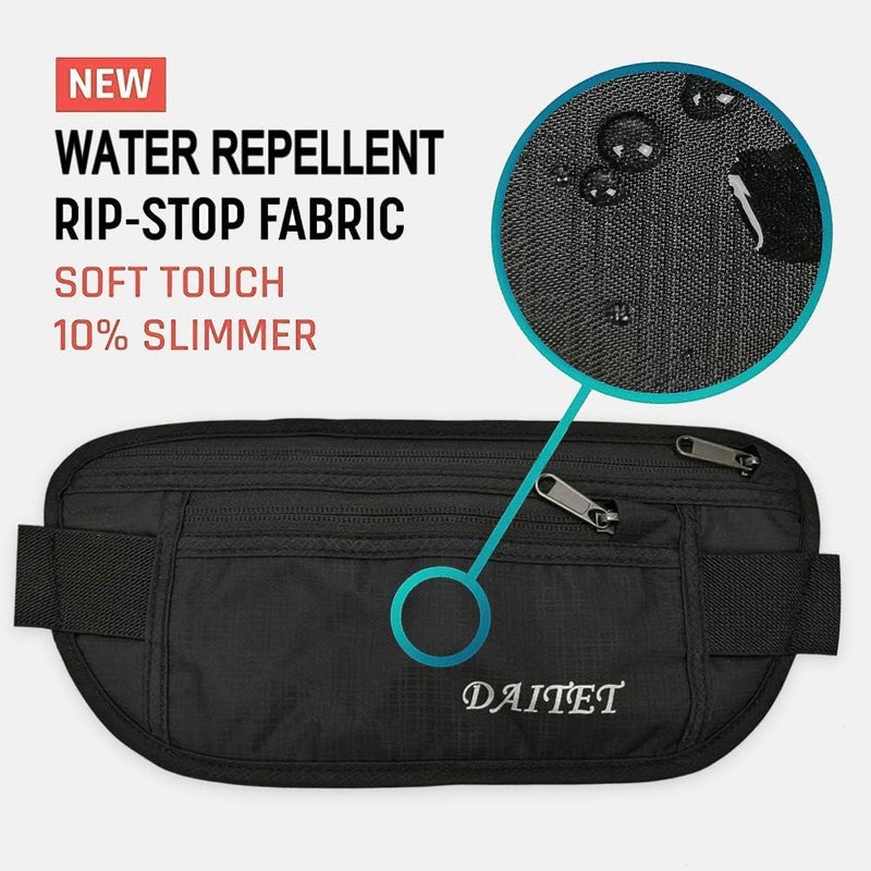 DAITET Crossbody Fanny Pack for Men&Women,Large Waist Bag & Hip Bum Bag with Adjustable Strap for Outdoors Workout Traveling Casual Running Hiking Cycling - Image 2
